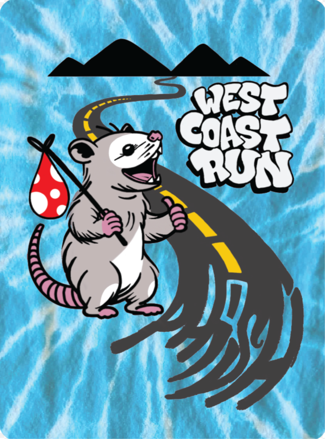 West Coast Run Sticker