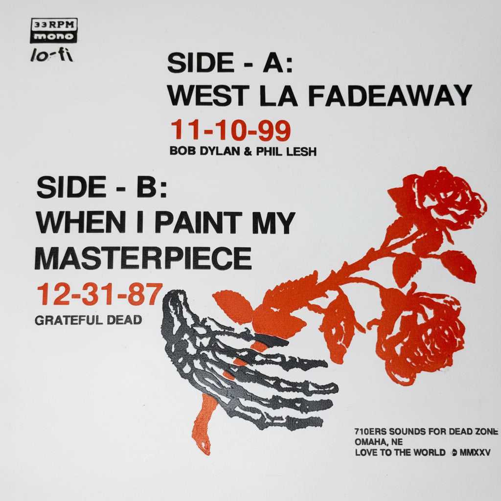 DYLAN & THE DEAD 7” 45 VINYL RECORD