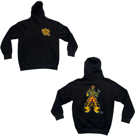 DEAD ZONE + BIG SKULL BLAZIN’ ALIEN HOODIE