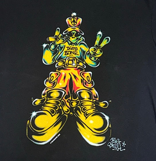DEAD ZONE X BIG SKULL BLAZIN’ ALIEN T