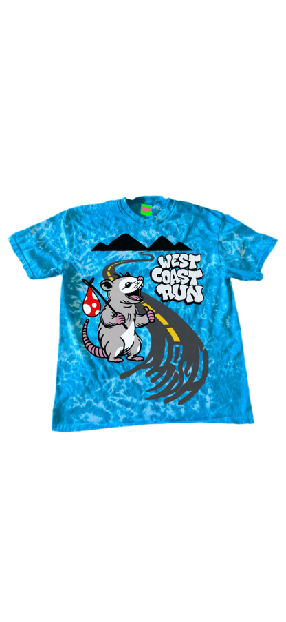 TIEDYE POSSUM WEST COAST RUN 2025 T SHIRT