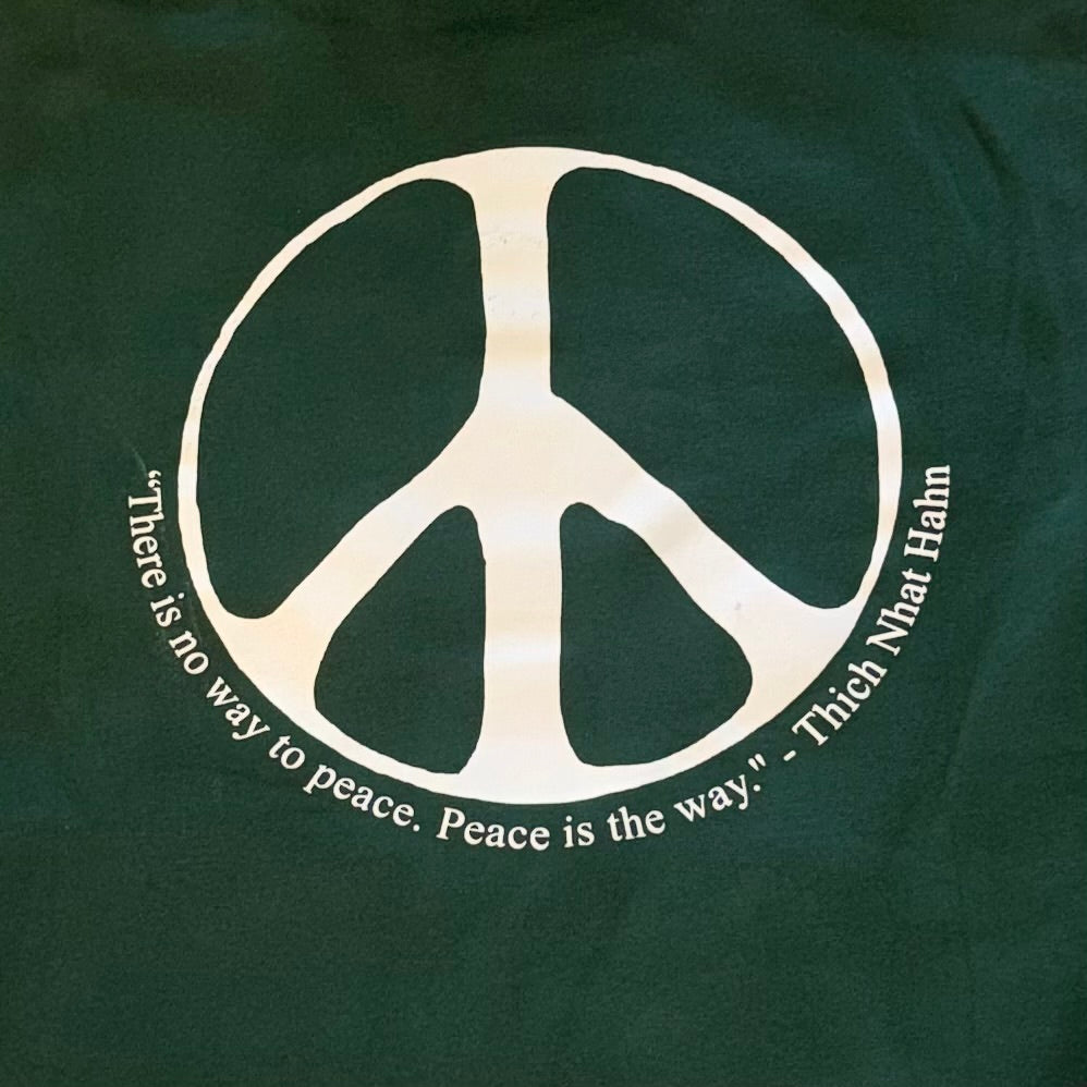 Peace Mantra Hoodie Emerald Green