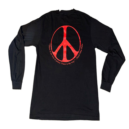 Peace Mantra Long Sleeve T Black