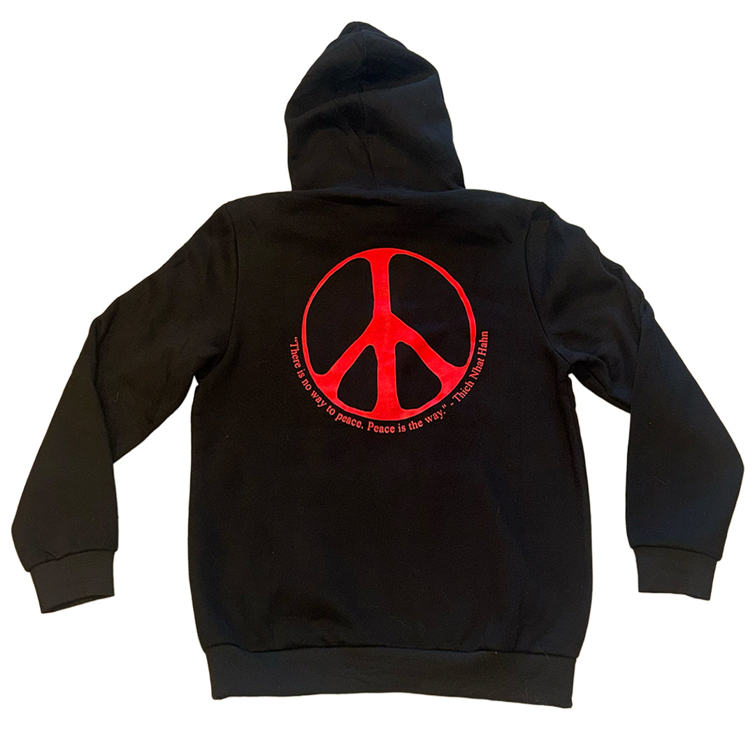 Peace Mantra Hoodie Black