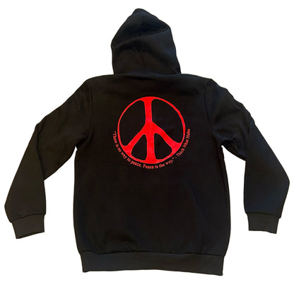 Peace Mantra Hoodie Black