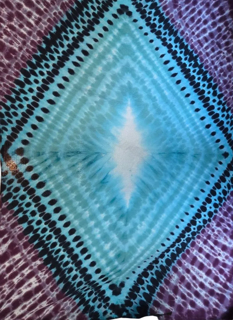 SNOW TRIPPIN’ TIE DYE BLANKET