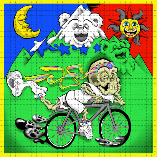 Dead Zone X Lincoln Rust X Kesey Family Bicycle Day Blotter VERY LIMITED!